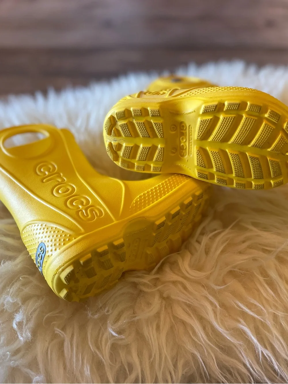 CROCS Kids Yellow Rain & Snow Boots